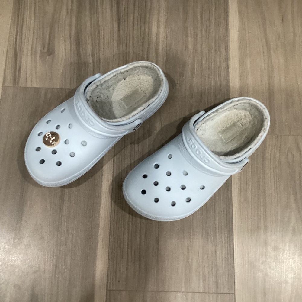 CROCS Classic Lined / Blue With light blue Liner Size M/5 W/7